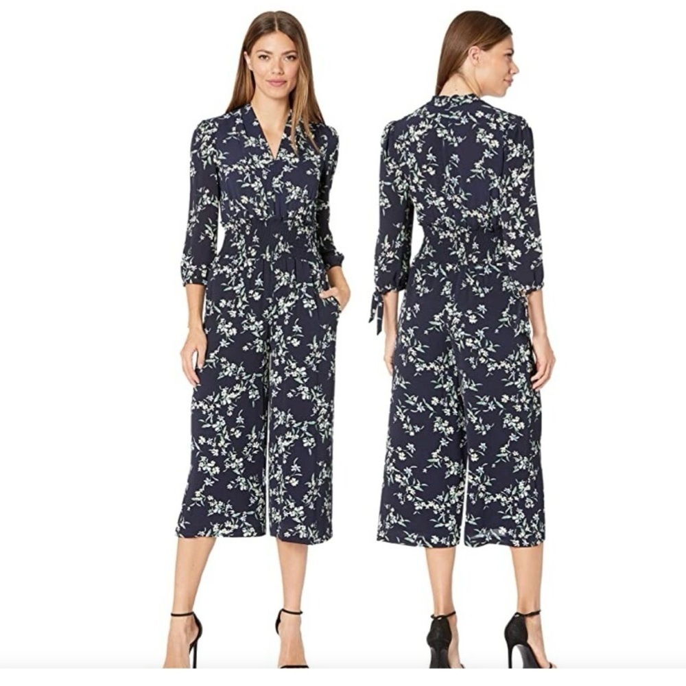 Lauren Ralph Lauren Patia Floral Crepe Bubble Jumpsuit
